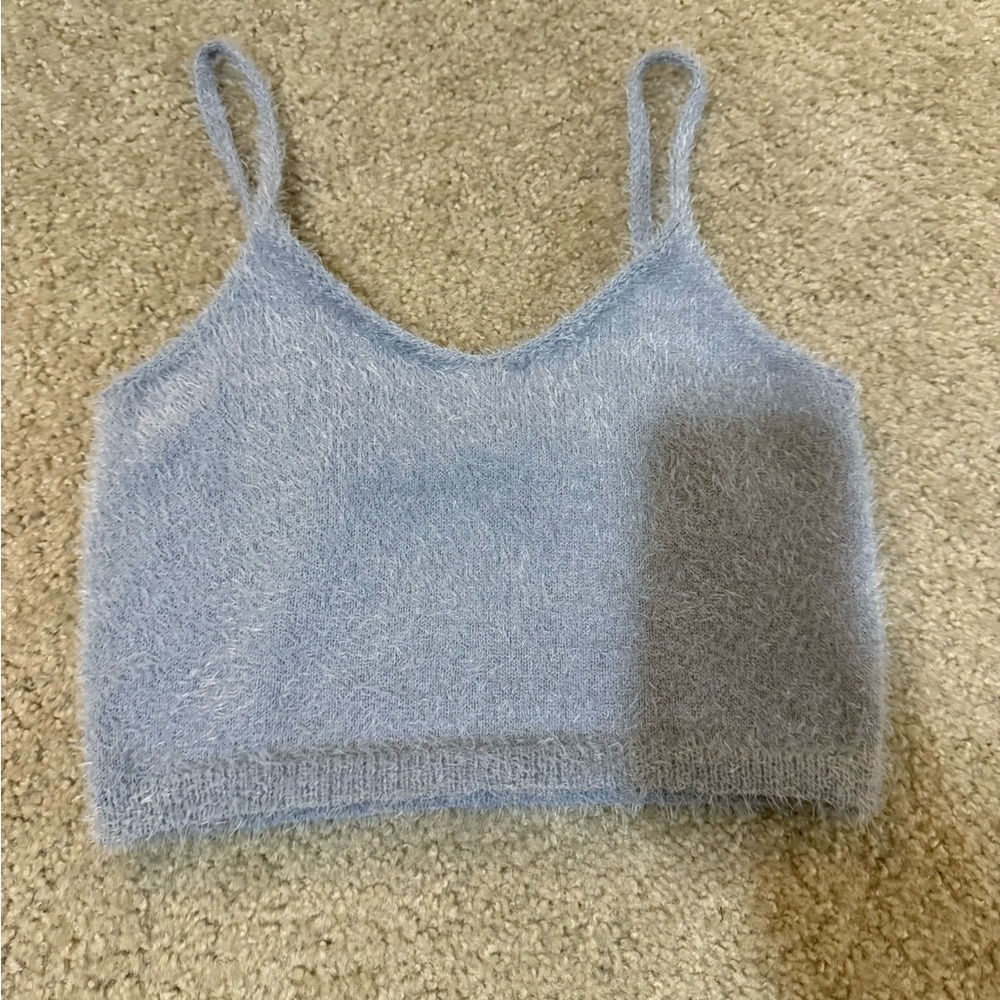 Fluffy crop top